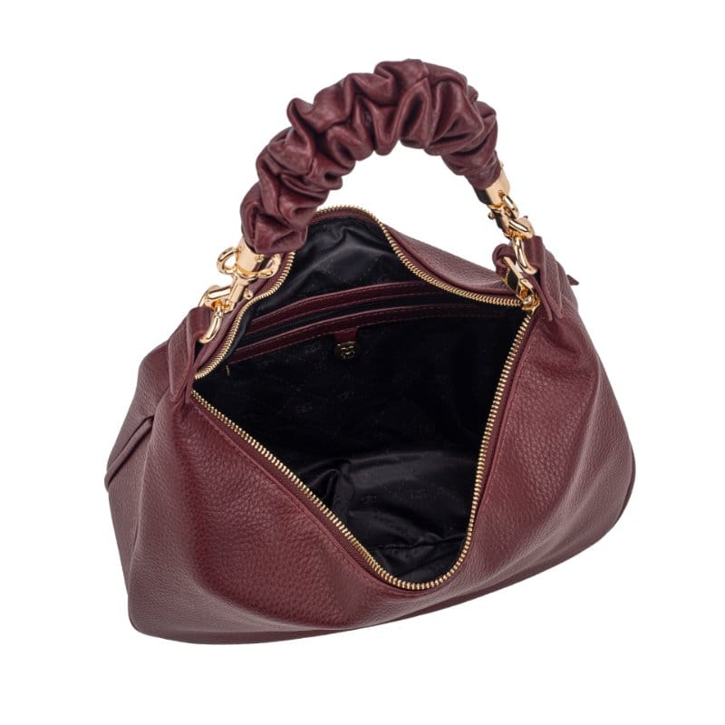 Gionni Womens BURGUNDY / ONE SIZE Gionni Womens Burgundy Musk Curved Hobo Bag - 11G2913