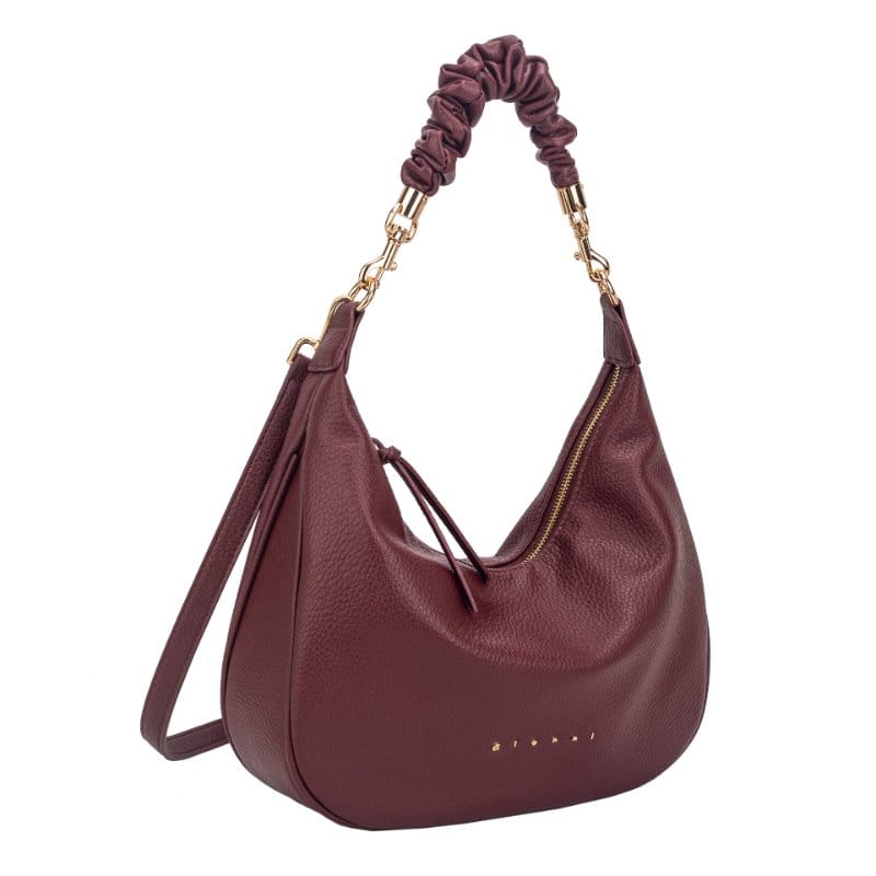 Gionni Womens BURGUNDY / ONE SIZE Gionni Womens Burgundy Musk Curved Hobo Bag - 11G2913