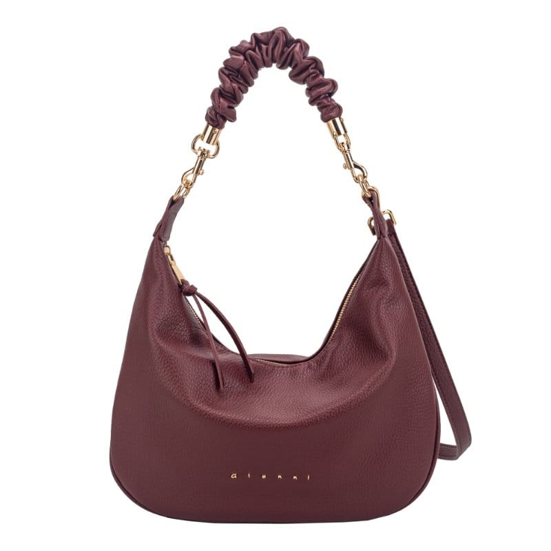 Gionni Womens BURGUNDY / ONE SIZE Gionni Womens Burgundy Musk Curved Hobo Bag - 11G2913