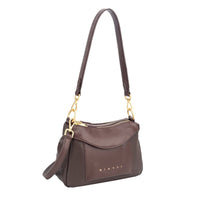 Gionni Womens BURGUNDY / ONE SIZE Gionni Womens Burgundy Saffron Double Zip Shoulder Bag - 11G2917