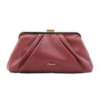 Gionni Womens BURGUNDY / ONE SIZE Gionni Womens Mimosa Frame Clutch Bag - 11G2893