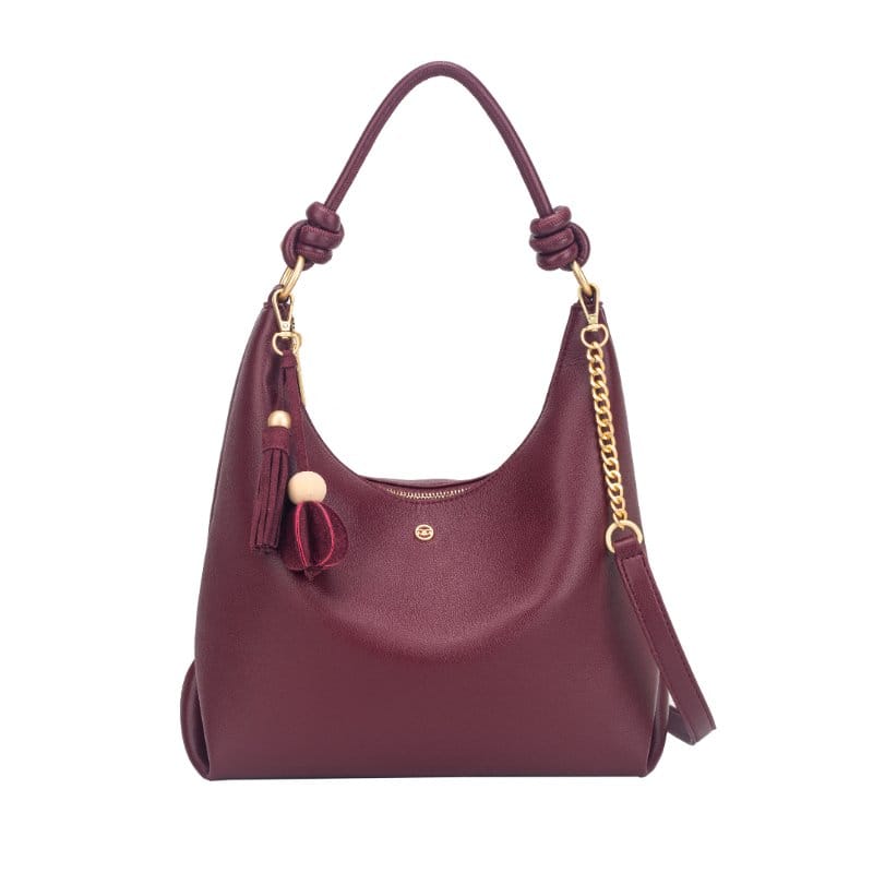 Gionni Womens BURGUNDY / ONE SIZE Gionni Womens Petal Curved Shoulder Bag - 11G2926