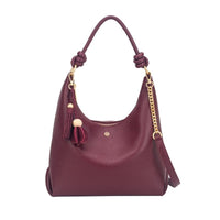Gionni Womens BURGUNDY / ONE SIZE Gionni Womens Petal Curved Shoulder Bag - 11G2926