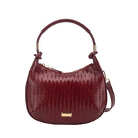 Gionni Womens DARKRED / ONE SIZE Gionni Womens Neroli Curved Woven Shoulder Bag - 11G2918