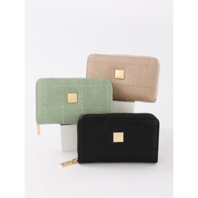 Gionni Womens Gionni Womens Jet 15cm Zip & Button Purse - 20G1257