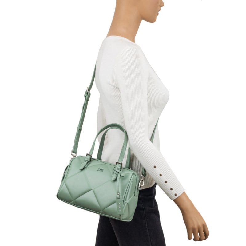 Gionni Womens GREEN / ONE SIZE Gionni Womens Green Double Handle Grab Bag Pearl - 11G2753