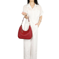 Gionni Womens RED / ONE SIZE Gionni Womens Red Curved Shoulder Bag Charlotte - 11G2818
