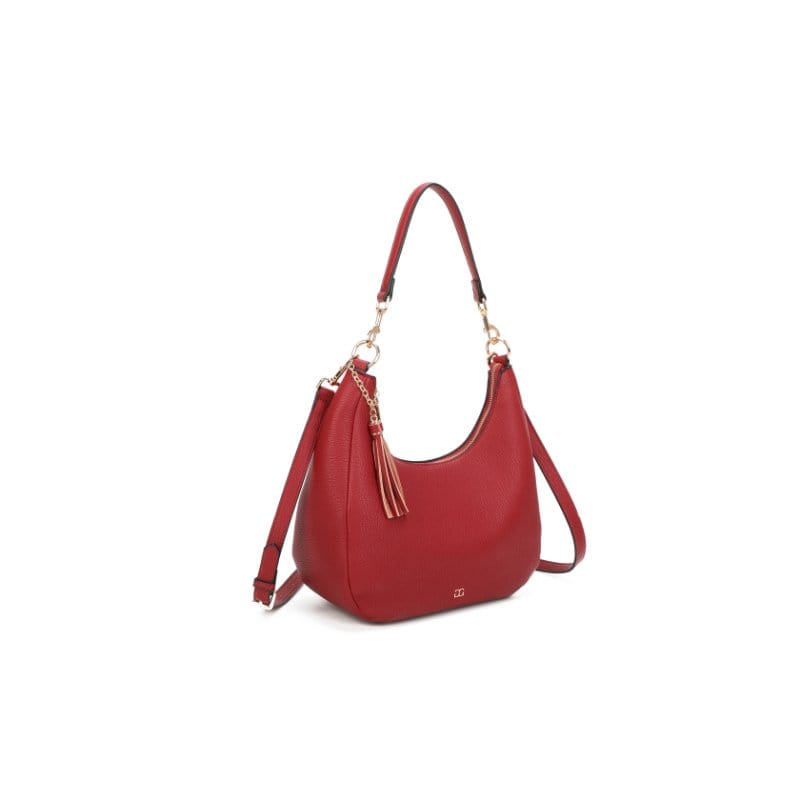 Gionni Womens RED / ONE SIZE Gionni Womens Red Curved Shoulder Bag Charlotte - 11G2818