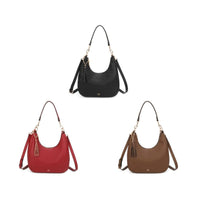 Gionni Womens RED / ONE SIZE Gionni Womens Red Curved Shoulder Bag Charlotte - 11G2818