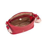 Gionni Womens RED / ONE SIZE Gionni Womens Red Curved Zip Xbody Bag Seebreeze - 11G2745