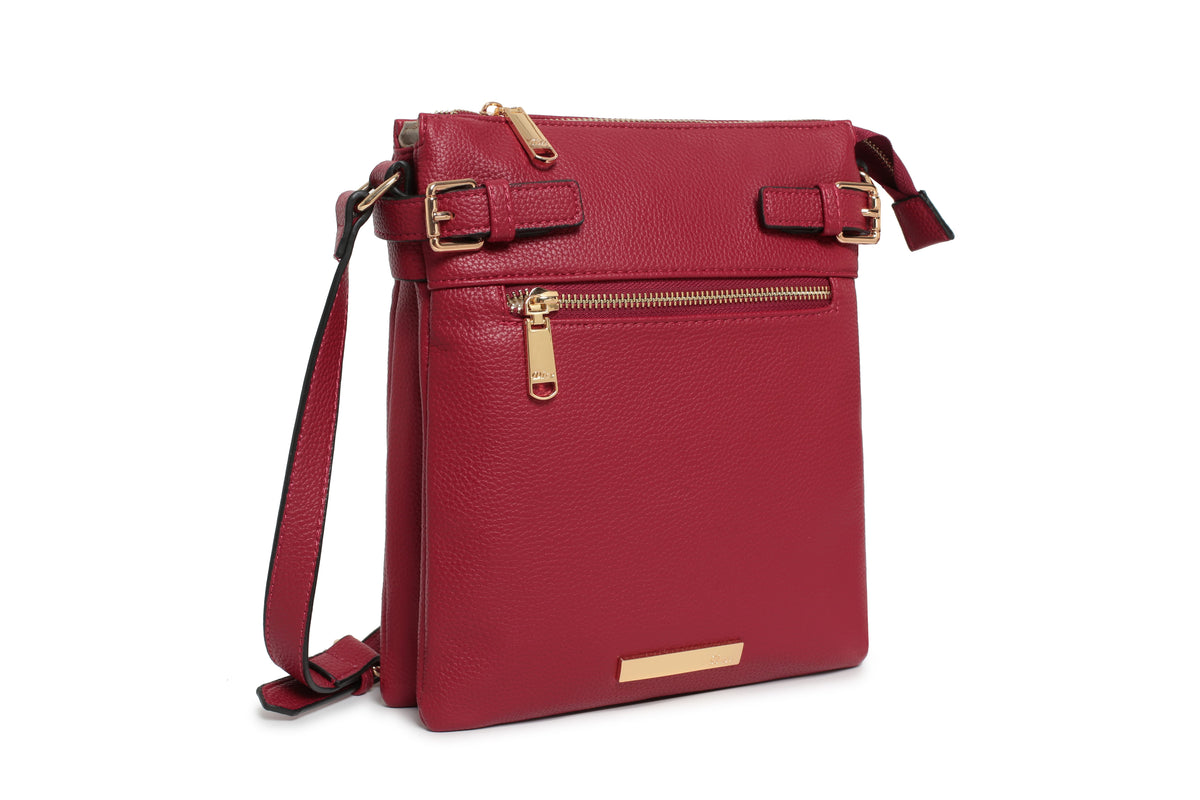 Gionni Womens RED / ONE SIZE Gionni Womens Red Solis Crossbody Bag - 13D2315