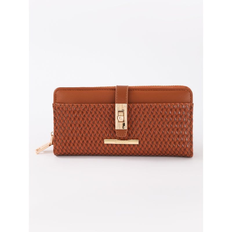 Gionni Womens TAN / ONE SIZE Gionni Womens Dahlia 19cm Zip Around Purse - 21H232