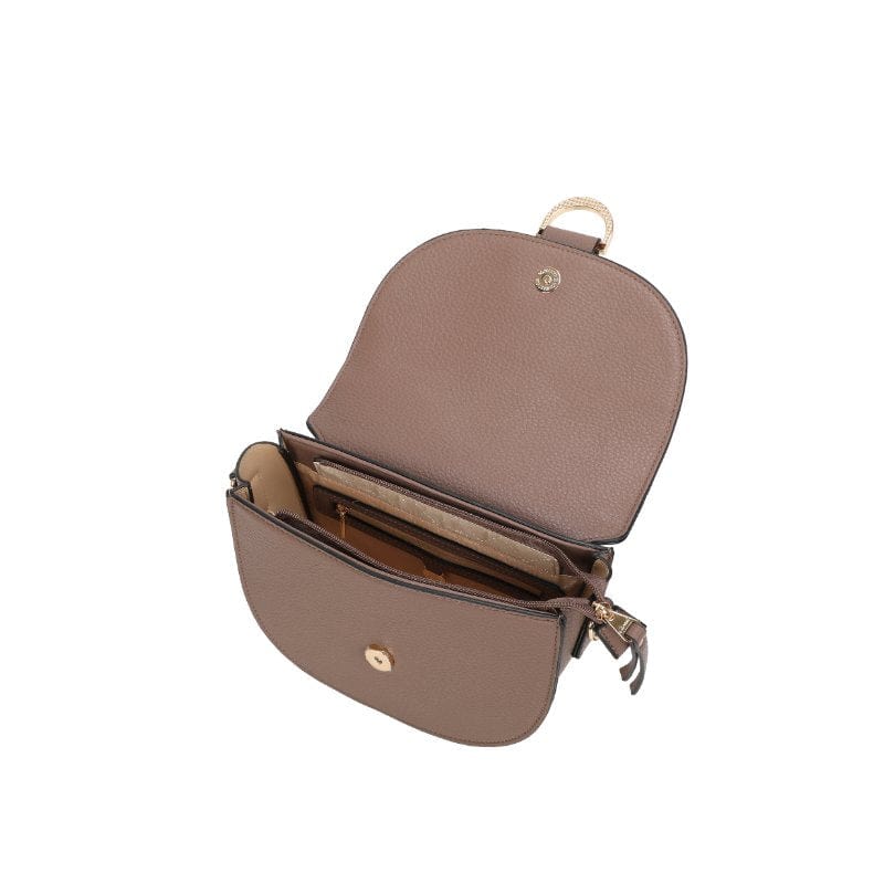 Gionni Womens TAUPE / ONE SIZE Gionni Womens Taupe Medium Saddle Bag Claire - 11G2828