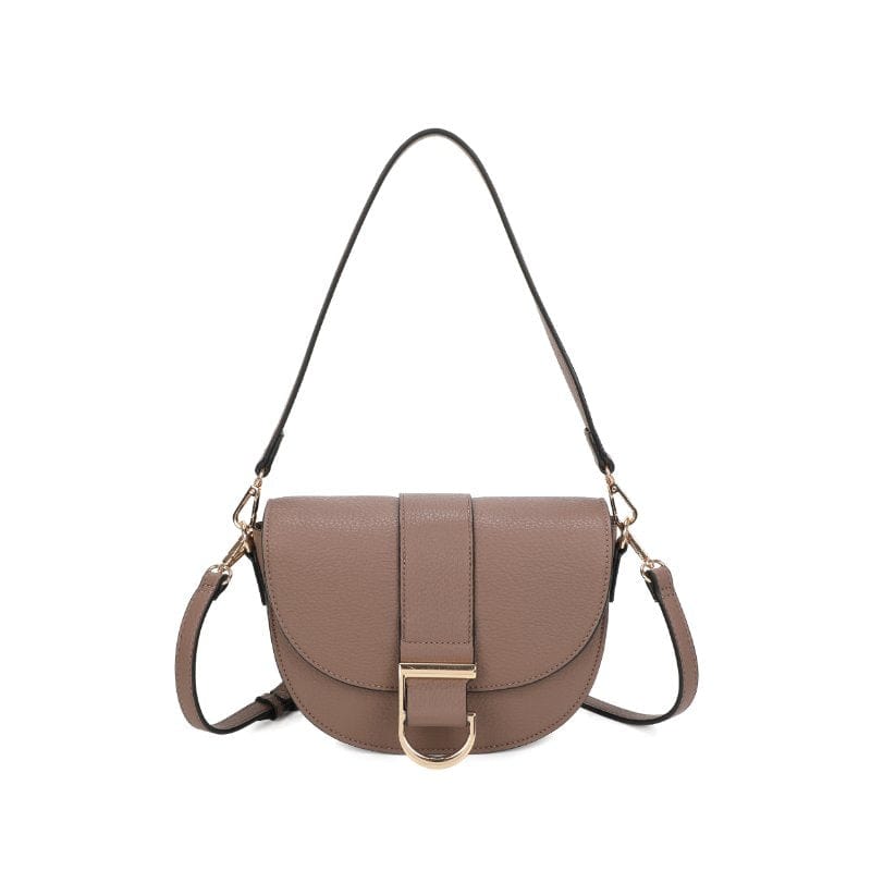 Gionni Womens TAUPE / ONE SIZE Gionni Womens Taupe Medium Saddle Bag Claire - 11G2828