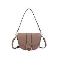 Gionni Womens TAUPE / ONE SIZE Gionni Womens Taupe Medium Saddle Bag Claire - 11G2828
