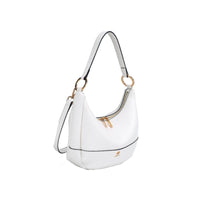 Gionni Womens WHITE / ONE SIZE Gionni Womens White Hobo Shaped Bag Krill - 11G2777