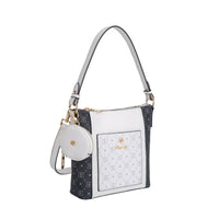 Gionni Womens WHITE / ONE SIZE Gionni Womens White Shoulder Bag With Monogram Nacre - 11G2784