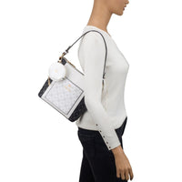 Gionni Womens WHITE / ONE SIZE Gionni Womens White Shoulder Bag With Monogram Nacre - 11G2784