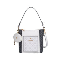 Gionni Womens WHITE / ONE SIZE Gionni Womens White Shoulder Bag With Monogram Nacre - 11G2784