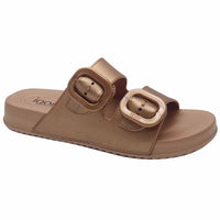 Igor Womens GOLD / 4UK Igor Womens Gold Large Buckle Mule Sandal - S10327