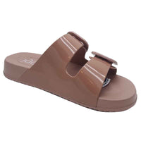 Igor Womens Igor Womens Nude Large Buckle Mule Sandal - S10334
