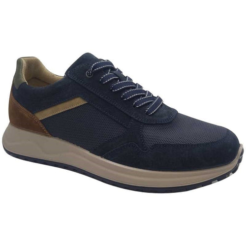 Imac Mens 8UK / NAVY Imac Leather Mens Navy Casual Shoe - 103200