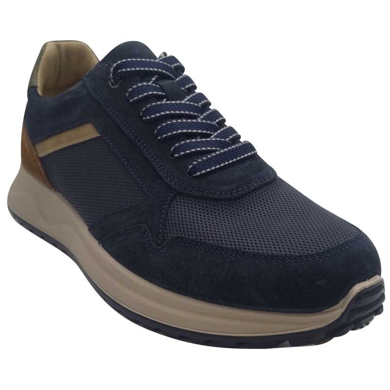 Imac Mens Imac Leather Mens Navy Casual Shoe - 103200