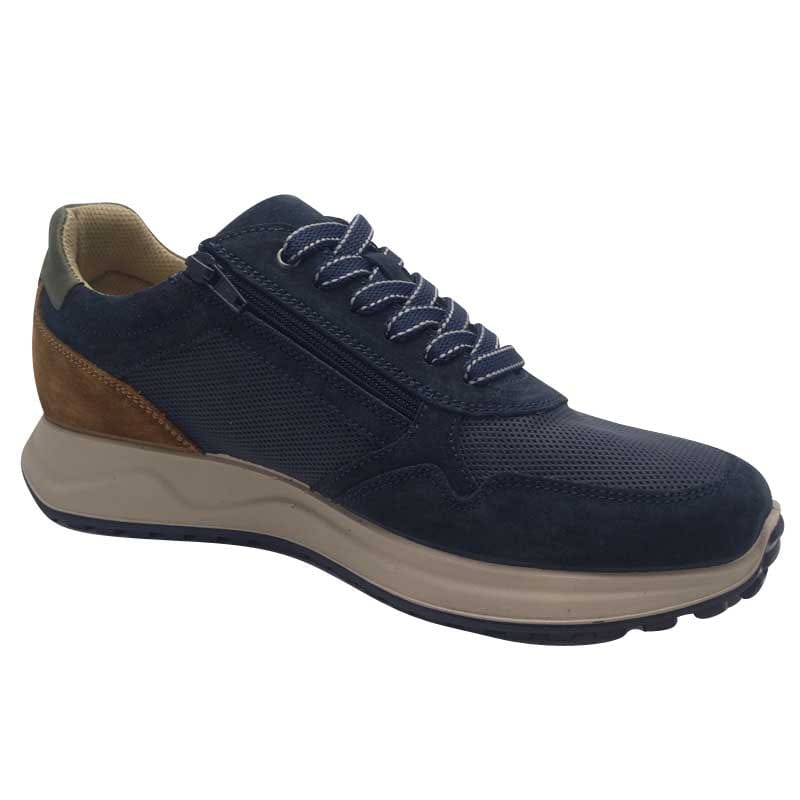 Imac Mens Imac Leather Mens Navy Casual Shoe - 103200