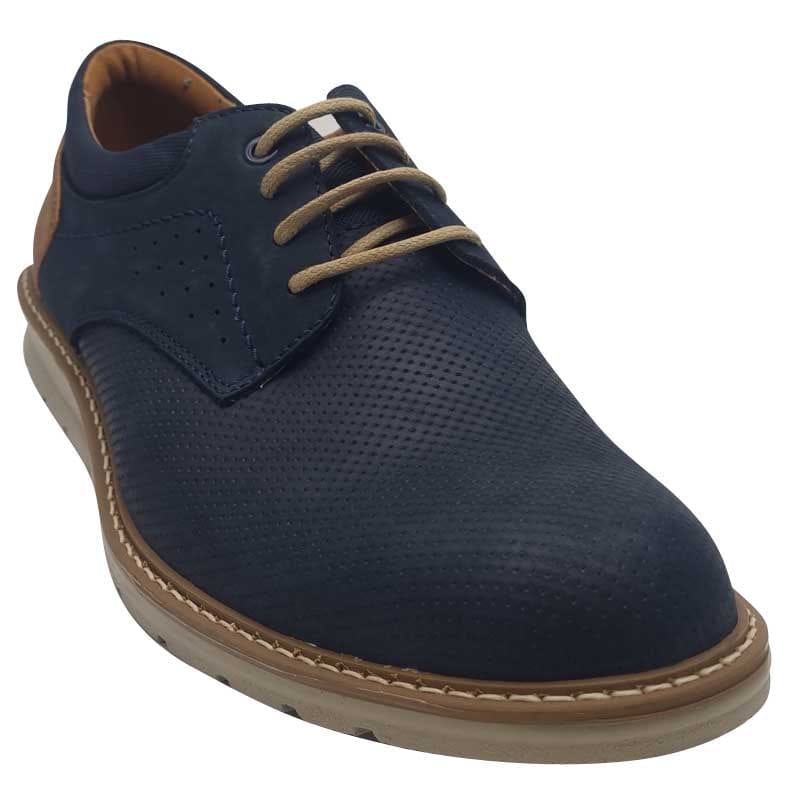 Imac Mens Imac Navy Leather Smart Casual Shoe - 1006200