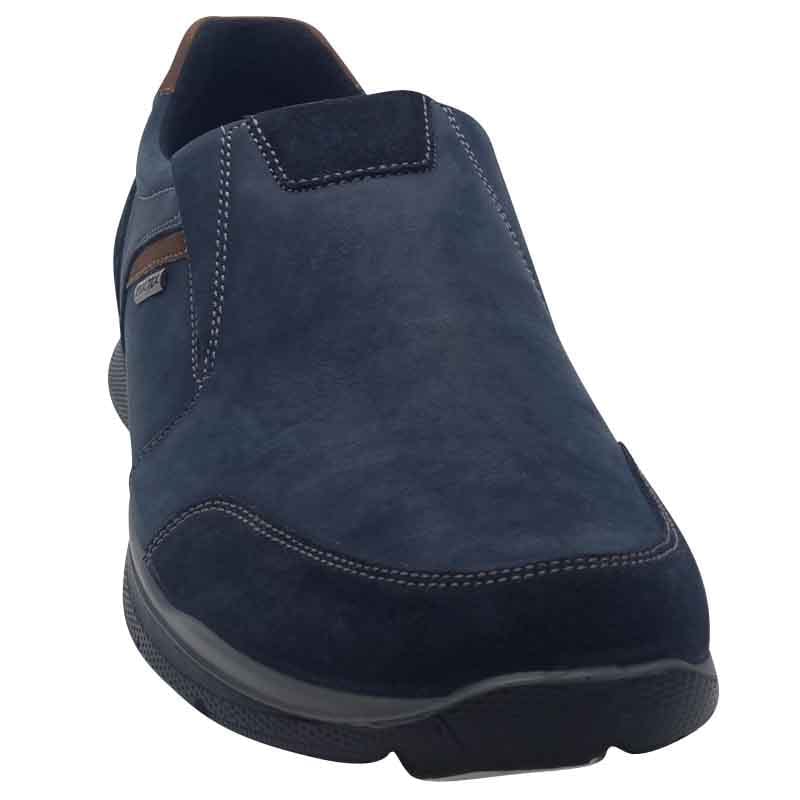 Imac Mens Imace Mens Navy Waterproof Bergamo Leather Slip-On Shoe - 852298