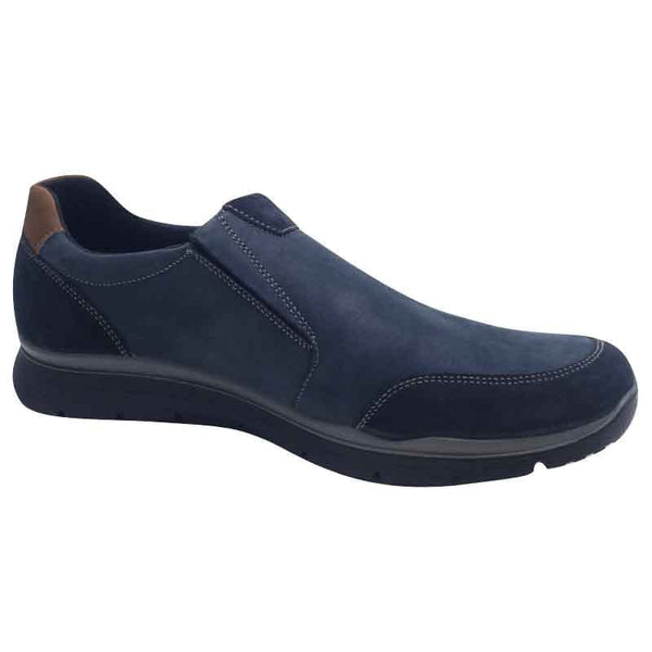 Imac Mens Imace Mens Navy Waterproof Bergamo Leather Slip-On Shoe - 852298