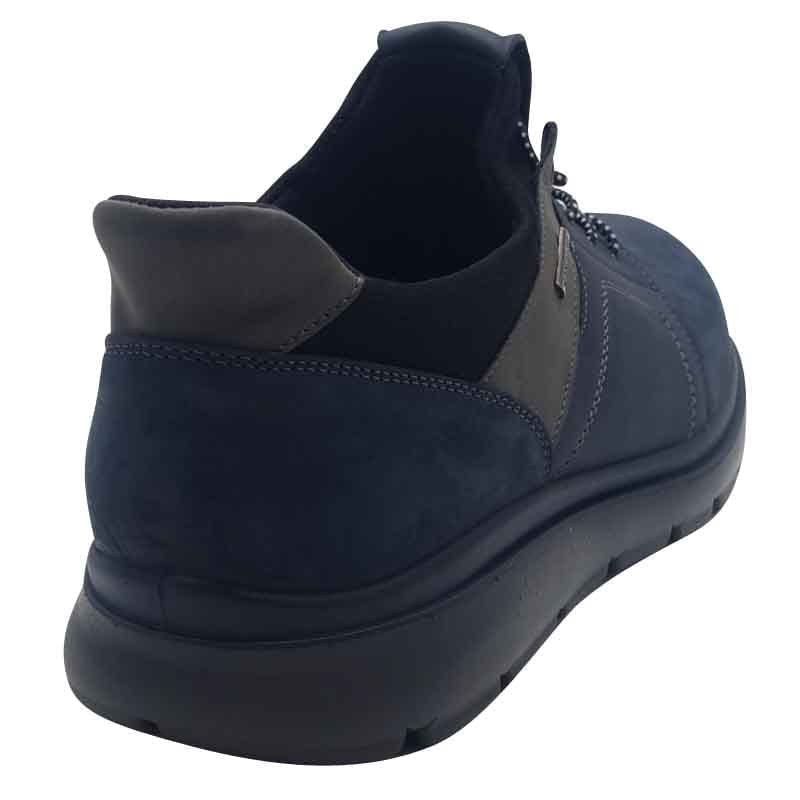 Imac Mens Imace Mens Navy Waterproof Leather Slip-In Shoe - 852418