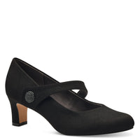 Jana Womens 3.5UK / BLACK Jana Womens Black Suede Softline High-Heel  8-22473-41