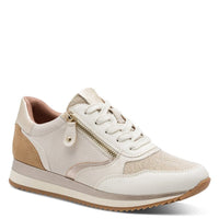 Jana Womens BEIGE / 4UK Jana Womens Beige Side Zip Fashion Trainer 8-23774-43