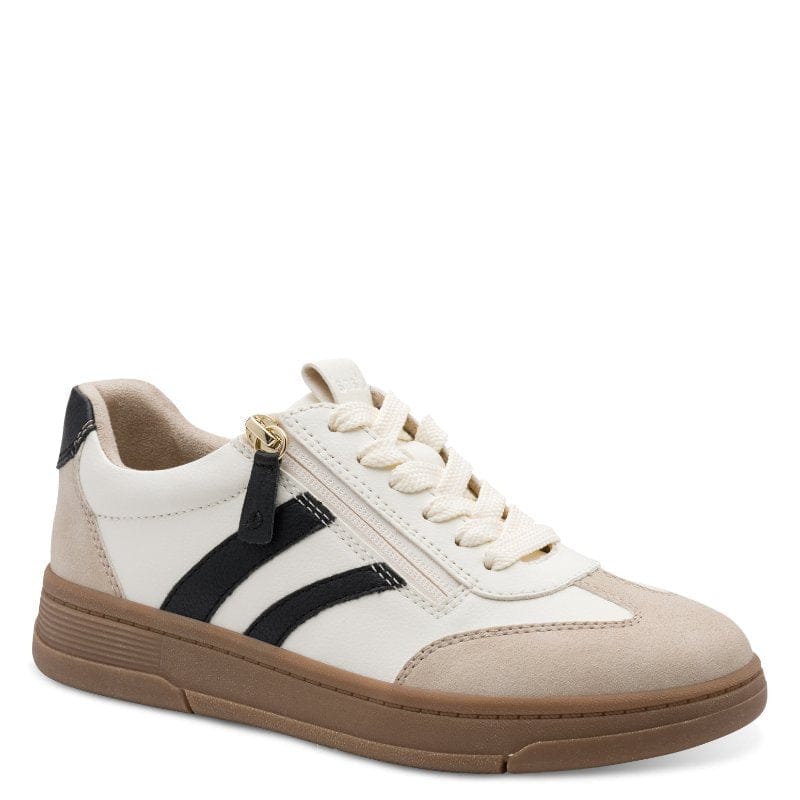 Jana Womens BEIGE / 4UK Jana Womens Beige Side Zip Fashion Trainer 8-23784-44