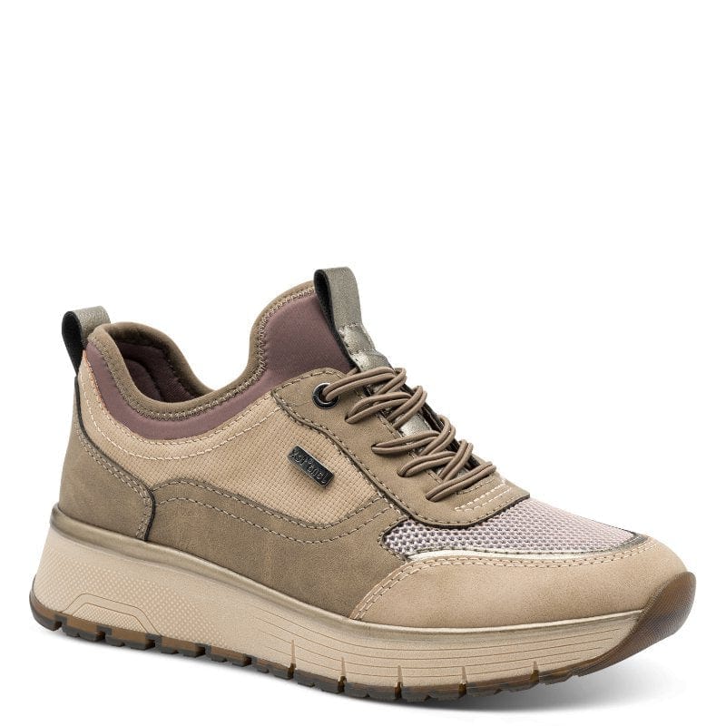 Jana Womens BEIGE / 4UK Jana Womens Beige Slip-On Fashion Trainer - 8-23760-45