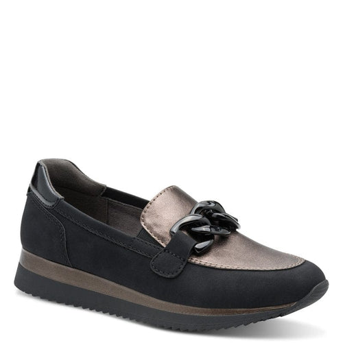 Jana Womens BLACK / 4UK Jana Womens Black Slip-On Softline Shoe 8-24766-43