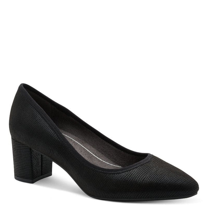 Jana Womens BLACK / 4UK Jana Womens Black Wide Fit Block-Heel Shoe 8-22461-46