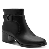 Jana Womens BLACK / 4UK Jana Womens Black Wide Fit Side Zip Ankle Boot 8-25370-47
