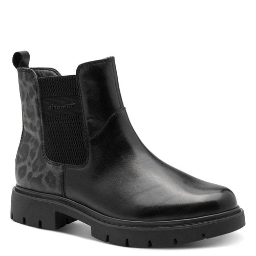 Jana Womens BLACK / 4UK Tamaris Womens Black Side Zip High Ankle Boot - 8-85421-45