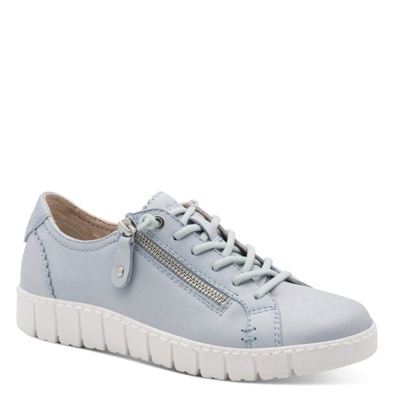 Jana Womens BLUE / 4UK Jana Womens Blue Side Zip Fashion Trainer 8-23704-46