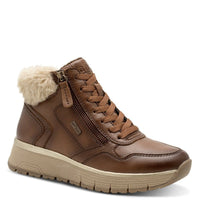 Jana Womens BROWN / 4UK Jana Womens Brown Side Zip Ankle Boot 8-26268-45