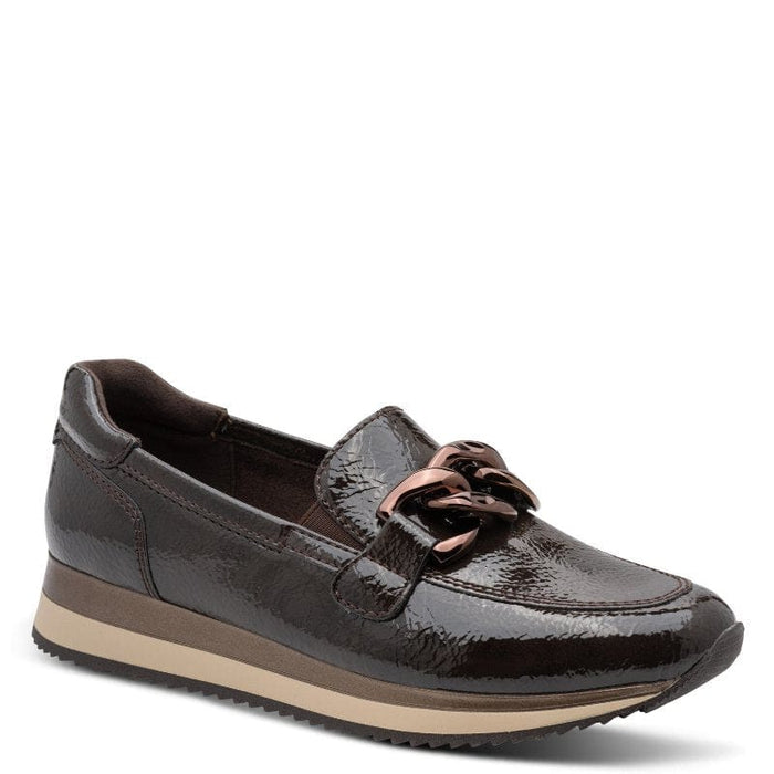 Jana Womens BROWN / 4UK Jana Womens Brown Wide Fit Slip On Shoes 8-24766-42