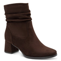 Jana Womens BROWN / 4UK Tamaris Comfort Womens Brown Wide Fit Side Zip Ankle Boot 8-85301-47