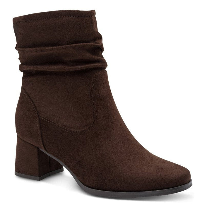 Jana Womens BROWN / 4UK Tamaris Comfort Womens Brown Wide Fit Side Zip Ankle Boot 8-85301-47