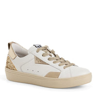 Jana Womens GOLD / 4UK Tamaris Womens Gold Lace Up Fashion Trainer 1-23706-46