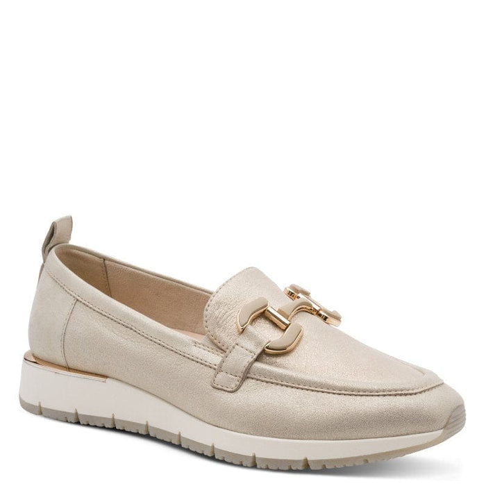 Jana Womens GOLD / 4UK Tamaris Womens Gold Slip On Low Heels Shoes 1-24705-46