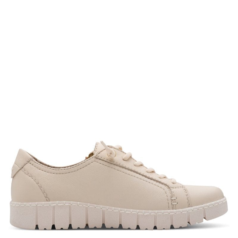 Jana Womens Jana Womens Beige Side Zip Fashion Trainer 8-23704-46