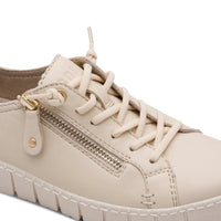 Jana Womens Jana Womens Beige Side Zip Fashion Trainer 8-23704-46