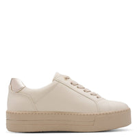 Jana Womens Jana Womens Beige Side Zip Fashion Trainer 8-23767-43